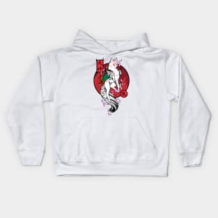 White Wolf God Kids Hoodie